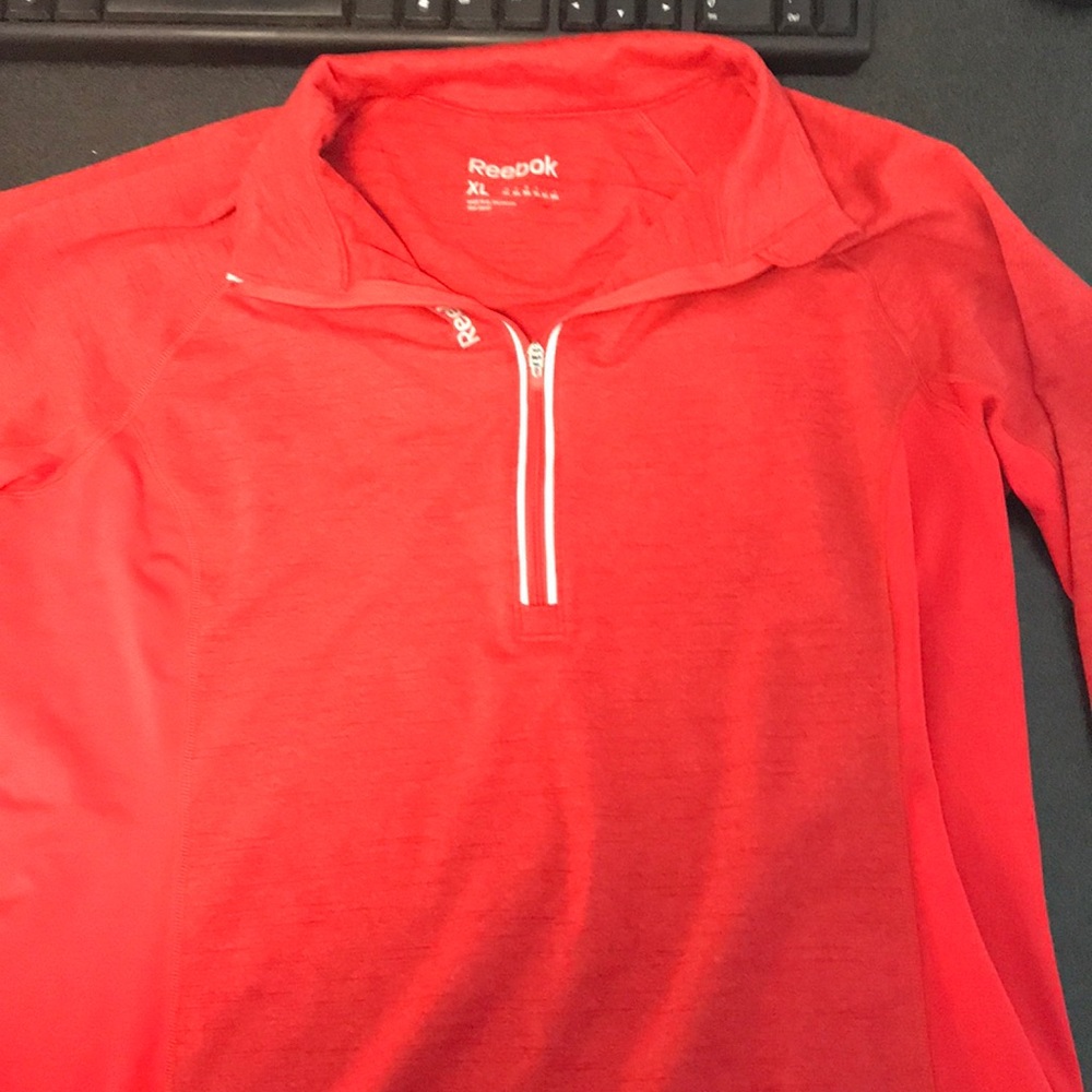 Reebok 1/4 Zip Running Top Long Sleeve Pullover